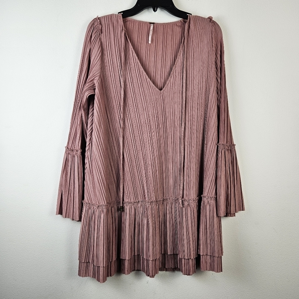 Free People Cant Help It Mini Dress in Pink Size XS Oversized